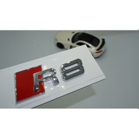 Resim Dk Tuning R8 Bagaj Krom Abs Yazı Logo Amblem Audi İle Uyumlu 