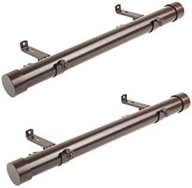 Resim Rod Desyne SIDE150-7 3,8 cm Yan Perde Çubuğu, 30,48-50,8 cm (2'li Set), Kakao 