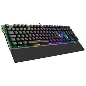 Resim Gamebooster G98 Spırıt Rgb Blue Optik Swıtch Su Geçirmez Mekanik Siyah Oyuncu Klavyesi 