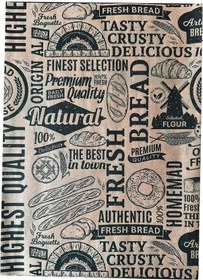 Resim Baskılı Sunum Kağıdı Amerikan Servis - Karışık Desenli - Vintage Sarı Yağlı Tepsi Kağıdı - 150 Adet Sarı 