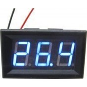 Resim H27V 3 5 30V 2 Kablolu Dc Mavi Voltmetre 
