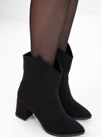 Resim SOHO Siyah Süet Kadın Bot & Bootie 15615 