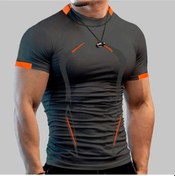 Resim Furcwerkekler Yaz Spor T-shirt Nefes Alabilen Çabuk Kuruyan Koşu Tişörtükoyu Gri Koyu Gri 