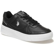 Resim U.S Polo Assn. Lee Wmn 2PR 101163736 Unisex Sneaker Ayakkabı Siyah Beyaz 36-40 %100 Orginal Ürün Hızlı Kargo