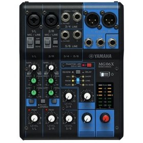 Resim Yamaha MG06X 6 Kanal Analog Deck Mikser 
