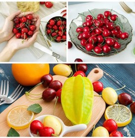 Resim Yapay Kiraz Kırmızı 12li Paket Yapay Meyve 