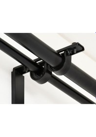 Resim Perde Çubuğu Desteği, Siyah, 60 Mm Siyah 