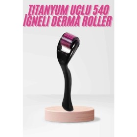 Resim Savarga 540 Iğneli Derma Roller 1mm Titanyum Uçlu Saç Kaş Serum Kullanımına Uygun 