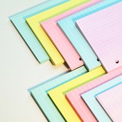 Resim 40 Şerit/80 Sayfa A6 Renkli Düzenli Yaprak Değiştirme, Kalınlaştırılmış 100G Kağıt Çizgi/Hat Renk Değiştirme Kitabı Yaprak, 6 Delik Düzenli Yaprak Kitabı Değiştirme, Kalın Kağıt 