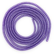 Resim SPELT Şarj Aleti Kablosu Kablo Kordon Koruyucu Spiral Sarma Kılıf Koruma Mor Glitter 