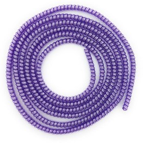 Resim SPELT Şarj Aleti Kablosu Kablo Kordon Koruyucu Spiral Sarma Kılıf Koruma Mor Glitter 