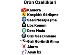 Resim SmartBaby Q12 LBS Konumlu Akıllı Çocuk Takip Saati Sim Kartlı Arama, Kameralı, Gizli Dinleme Özellikli 