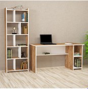 Resim Kalenderdekor1 Kalender Dekor Avel Snow 145 Cm Çalışma Masası Takımı Avls02 