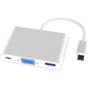 Resim type c to 3 in1 vga+ usb 3.0+usb3.1 adapter 