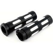 Resim Chuangyinshop Chrome Cut 1 İnç 25 Mm Motosiklet Cnc Alüminyum Tutacak Gripleri Touring Street Glide Flht Sportster Xl 