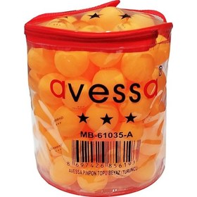 Resim Avessa 100 Adet Masa Tenisi Topu Pinpon Topu Turuncu 