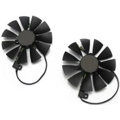 Resim Asus GeForce RTX2080 RTX2070 RTX2060 87 MM T129215SH FDC10U12S9-C 4 Pin GPU Fan 