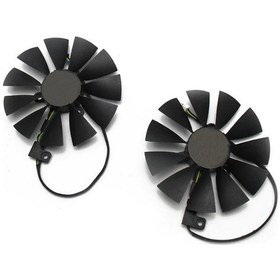 Resim Asus GeForce RTX2080 RTX2070 RTX2060 87 MM T129215SH FDC10U12S9-C 4 Pin GPU Fan 
