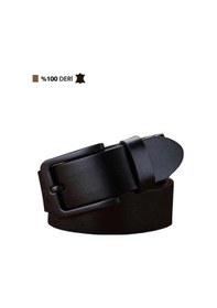Resim Trender Trend Hakiki Deri Erkek Spor Kemer 4.5Cm Siyah 0160 