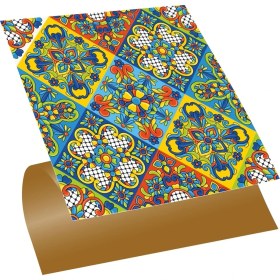 Resim Tink Kendinden Yapışkanlı Talavera Desenli Pvc Karo 30 x 30 cm (33 Adet) 3 M² 
