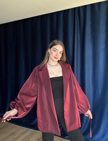 Resim Aec Prive Kadın Éclat Luxe Blazer Ceket -3423 - Bordo / S 