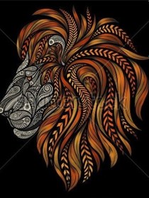 Resim Buffalo Bandana Lıon King Siyah 