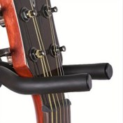 Resim 1 Adet Siyah Duvara Monte Gitar Standı - ABS Malzeme, Güvenceli Ev Enstrüman Gösteri Kancası için Gitarlar, Çiziklere ve Toza Karşı Korur, Kolay Erişim Tasarımı, Gösteri Gitar Standı | Şık Siyah Bitiş | Abs Reçine Yapısı, Gitar Duvar Montajı 