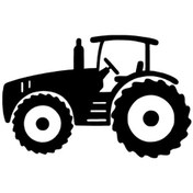 Resim Traktör Sticker Duvar Dekor Sticker 40 X 28 Cm 