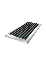 Resim 50X80Cm Siyah Halı Yüzeyli 25Mm Yükseklikte Alüminyum Paspas 