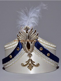 Resim Sünnet Şapkası Krem Lacivert 