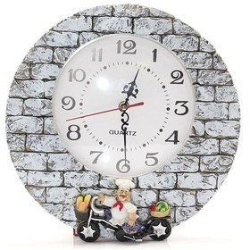 Resim Duvara Asmalı Aşcı Tasarımlı Polyester Saat Alk1542 - 9080505939846ynt 