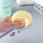 Resim NeLong Yumuşak Kıllı Banyo Fırçası - Japon Tarzı Uzun Saplı Sırt Ovma Fırçası 