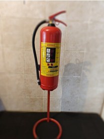 Resim Ayaklı Aparatlı 6 Kg Köpüklü Yangın Söndürme Cihazı 5 Yıl Garantili 