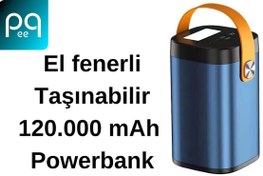 Resim Peeq 120.000 mAh Hızlı Şarj ve El feneri Özellikli Powerbank Peeq