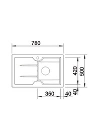 Resim Gl General Sonas 45SS LI Alu Seramik Evye Gri 