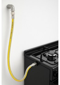 Resim 125 Cm Doğalgaz Flex Bağlantı Hortumu - Gaz Flexi Boru Ocak, Fı 