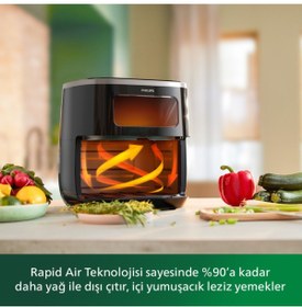 Resim Philips Airfryer XL Premium 3000 Serisi 5.6 lt Yağsız Fritöz 
