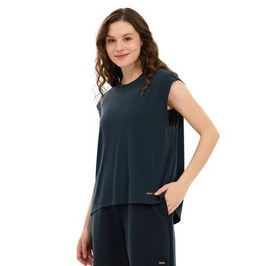 Resim Skechers W Soft Touch Loose Fit Kadın T-Shirt Siyah 