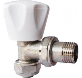 Resim Fırat 1/2' Pe-X Köşe Radyatör Vanası Petek Kalorifer Vanası 