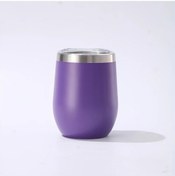 Resim Sunshine022 Mor 12oz Çift Cidarlı Vakumlu Seyahat Kahve Kupası, Purple, Sıcak Soğuk Tutar 