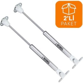 Resim Güzel Metal Nobel Dolap Amortisörü Gazlı Piston Kapak Hidroliği 100n 27 Cm 2'li Paket 