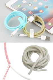 Resim HONDEP Şarj Aleti Kablo Koruyucu Kordon Koruma Kopma Önleyici Spiral Kablo Koruyucu Kılıf 