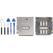 Resim iPhone Uyumlu 7 Sim Kart Tepsisi Yuvası Tamir Seti Hediye !!! 