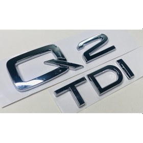Resim Q2 Audi 2014 - 2020 Tdi Krom Arka Bagaj Yazısı Set 