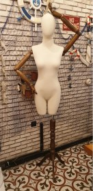 Resim 38 Beden Ahşap Kollu Pantolon Giyebilen Terzi Mankeni Vitrin Mankeni 4937 
