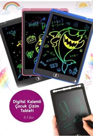 Resim Eli-Ka Home Eğitici Ve Öğretici Grafik Digital Çocuk Yazı Tahtası Çizim Tableti Lcd 8.5 İnc Çizim Tablet Oyuncak 