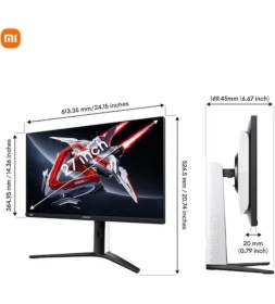 Resim Xiaomi G Pro 27I P27QBA-RGPGL 27" 1 Ms 2k Pivot IPS 180 Hz Oyuncu Monitörü+Dısplayport Kablo Hediye 