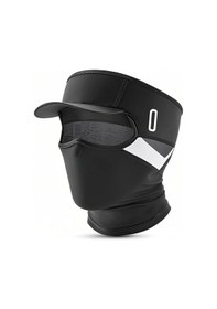 Resim Hombey Yazlık Bisiklet İçin Buz İpi Maske - Güneş Koruyucu Şapkalı Kafa Örtüsü, Nefes Alabilir Ter Emici Unisex Spor Aksesuarı Siyah-gri Gri 