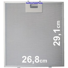 Resim Beko Adv 6720 Eds Ankastre Davlumbaz Aspiratör Alüminyum Yağ Süzgeç Tel Kaset Filtre 9194016051 