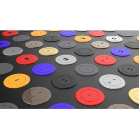 Resim Metalline® Circular-Line Modüler Hızlı Şarj Kutusu Wireless Type-C Gümüş 